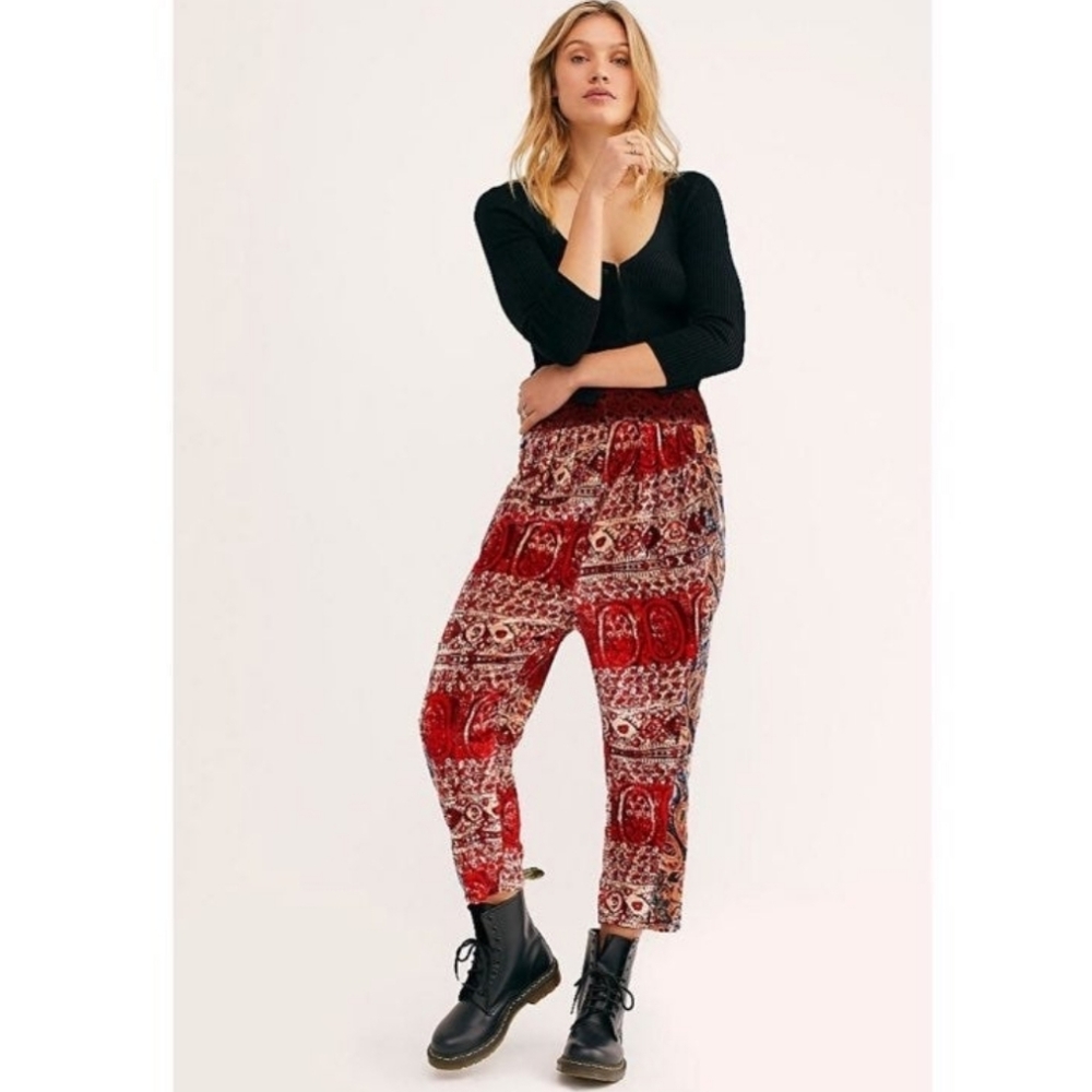 Free People - Velvet Harem Pants XS